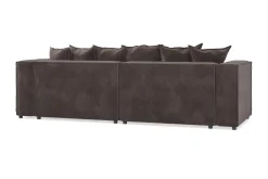 Cubo 4-sits L-formad Djup Modulsoffa med Divan i Sammet