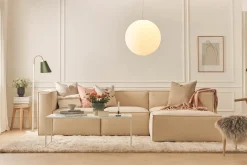 Cubo 4-sits L-formad Djup Modulsoffa med Divan i Tyg