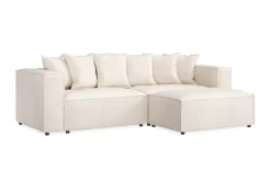 Cubo 4-sits L-formad Djup Modulsoffa med Divan i Tyg