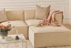 Cubo 4-sits L-formad Djup Modulsoffa med Divan i Tyg