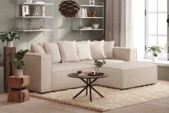Cubo 4-sits L-formad Djup Modulsoffa med Divan i Tyg