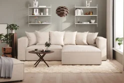 Cubo 4-sits L-formad Djup Modulsoffa med Divan i Tyg
