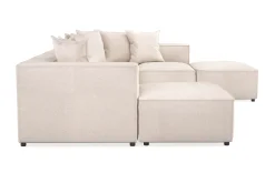 Cubo 5-sits U-formad Djup Modulsoffa Med Divan och Schäslong i Sammet