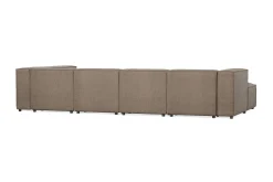 Cubo 5-sits U-formad Djup Modulsoffa Med Divan och Schäslong i Sammet