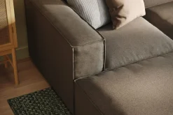 Cubo 5-sits U-formad Djup Modulsoffa Med Divan och Schäslong i Sammet
