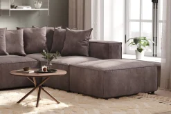 Cubo 5-sits U-formad Djup Modulsoffa Med Divan och Schäslong i Sammet