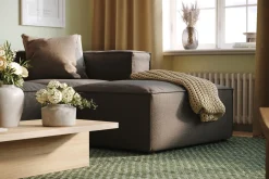 Cubo 4-sits Vändbar L-formad Djup Modulsoffa med Divan i Tyg