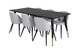 Daicy Matbord 180 cm med 6 st Sedavi Matstol