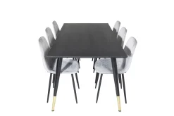 Daicy Matbord 180 cm med 6 st Ypas Matstol