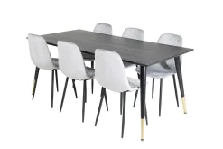 Daicy Matbord 180 cm med 6 st Ypas Matstol