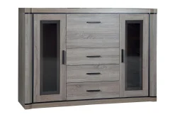 Dallas Skänk 157x43,5x111 cm LED-belysning