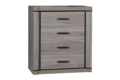 Dallas Skänk 80,5x43,5x91 cm LED-belysning