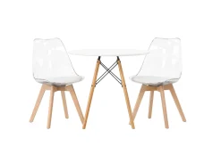 Danburi Matgrupp 60 cm Rund med 2 Edvin stolar
