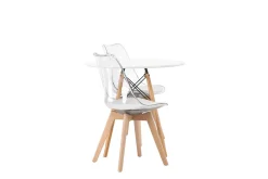 Danburi Matgrupp 60 cm Rund med 2 Edvin stolar