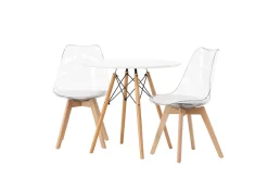 Danburi Matgrupp 60 cm Rund med 2 Edvin stolar