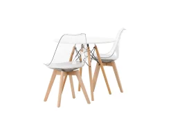 Danburi Matgrupp 60 cm Rund med 2 Edvin stolar