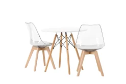 Danburi Matgrupp 60 cm Rund med 2 Edvin stolar