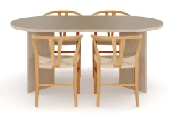 Dano Matbord 180 cm med 4 Dastoori Matstolar