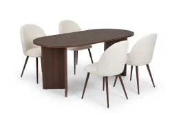 Dano Matbord 180 cm med 4 Nibe Plus Matstolar