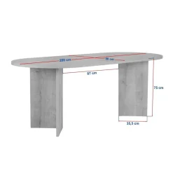 Dano Matbord Oval 200 cm