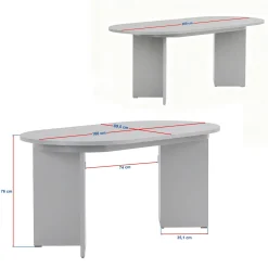 Dano Utdragbart Matbord 160-200 cm Oval