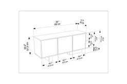 Dargaville Konsollbord 150 cm