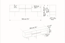 Dasaki Tv-bänk 180 cm
