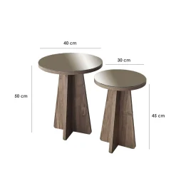 Dasina Sidobord 2 delar 50 cm