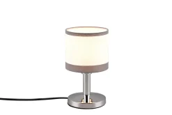 Davos Bordslampa E14 krom/ vit