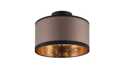 Davos Plafond 30 cm 2xE14 mattsvart/ greige