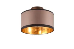 Davos Plafond 30 cm 2xE14 mattsvart/ greige