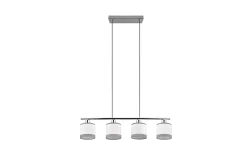 Davos Taklampa 4L E14 krom/ vit