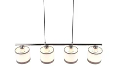 Davos Taklampa 4L E14 krom/ vit