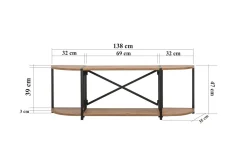 Debesis Tv-bänk 138 cm