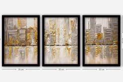 Decorative Framed Painting (3 Pieces) 35x45