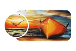 Decorative MDF Clock (2 Pieces) 68x32