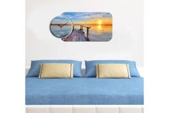 Decorative MDF Clock (2 Pieces) 68x32