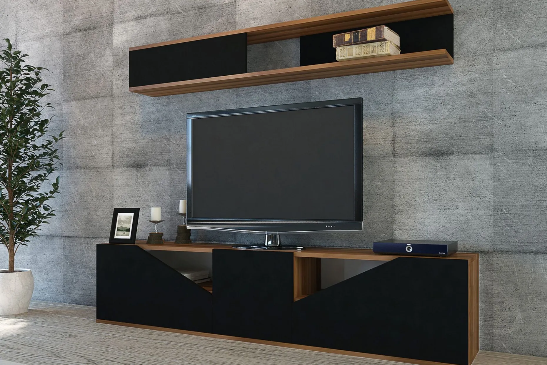 Decorotika Tv-bänk med Hylla