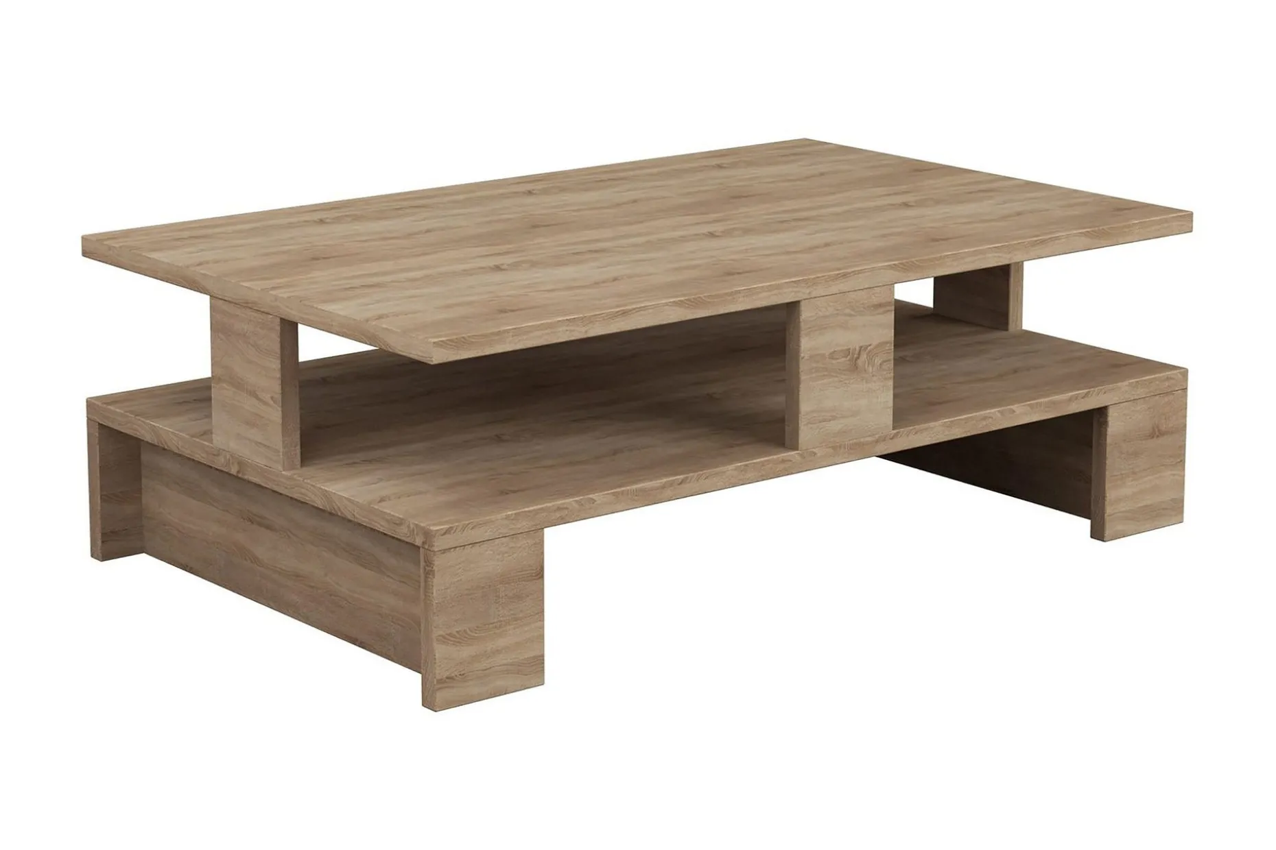 Decorta Soffbord 80 cm med Förvaring Hylla