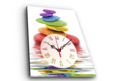 Dekorativ Canvasmålning med Klocka