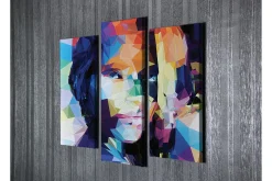 Dekorativ Canvastavla 3-Delar 45x20 cm