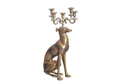 Dekorativ figur Wohnling Ljusstake Greyhound Aluminium Modern