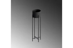 Dekorativ Kruka Mirven Svart 23 x 23 x 78 cm