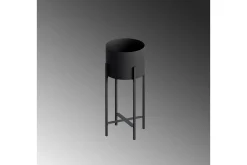 Dekorativ Kruka Mirven Svart 23 x 23 x 48 cm
