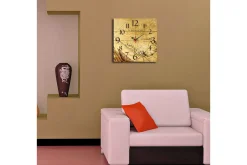 Dekorativ MDF Väggklocka 40x40 cm