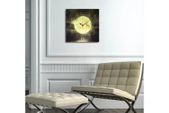 Dekorativ MDF Väggklocka 40x40 cm