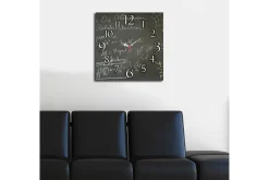 Dekorativ MDF Väggklocka 40x40 cm