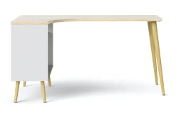 Delta Skrivbord 145 cm med Förvaring Lådor + Hyllor