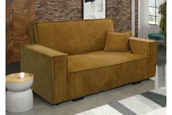 Denegal 2-sits Bäddsoffa Dark yellow