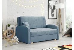 Denegal 2-sits Bäddsoffa Light Blue/Dark Blue